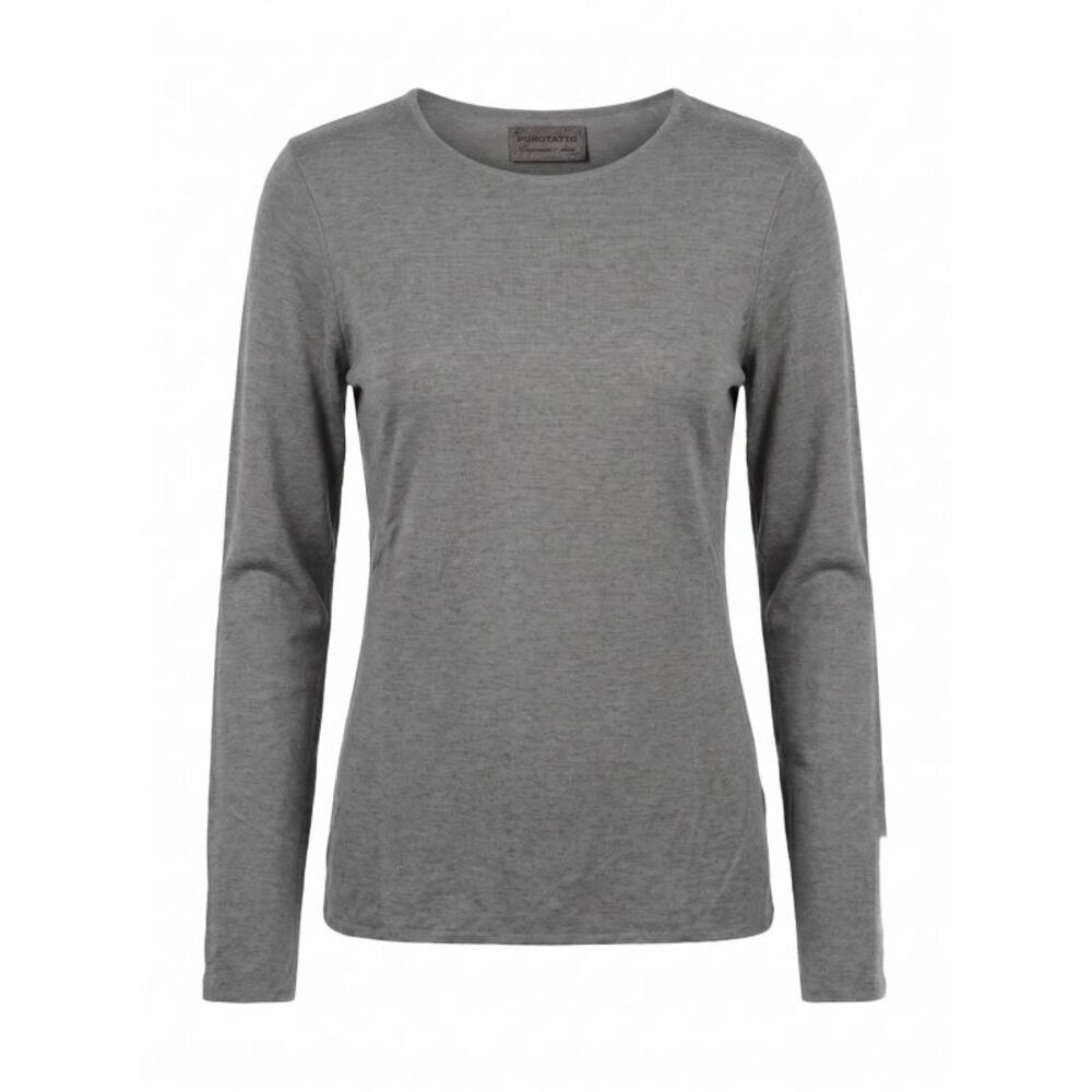 Purotatto Women Round Neck Double Sweater